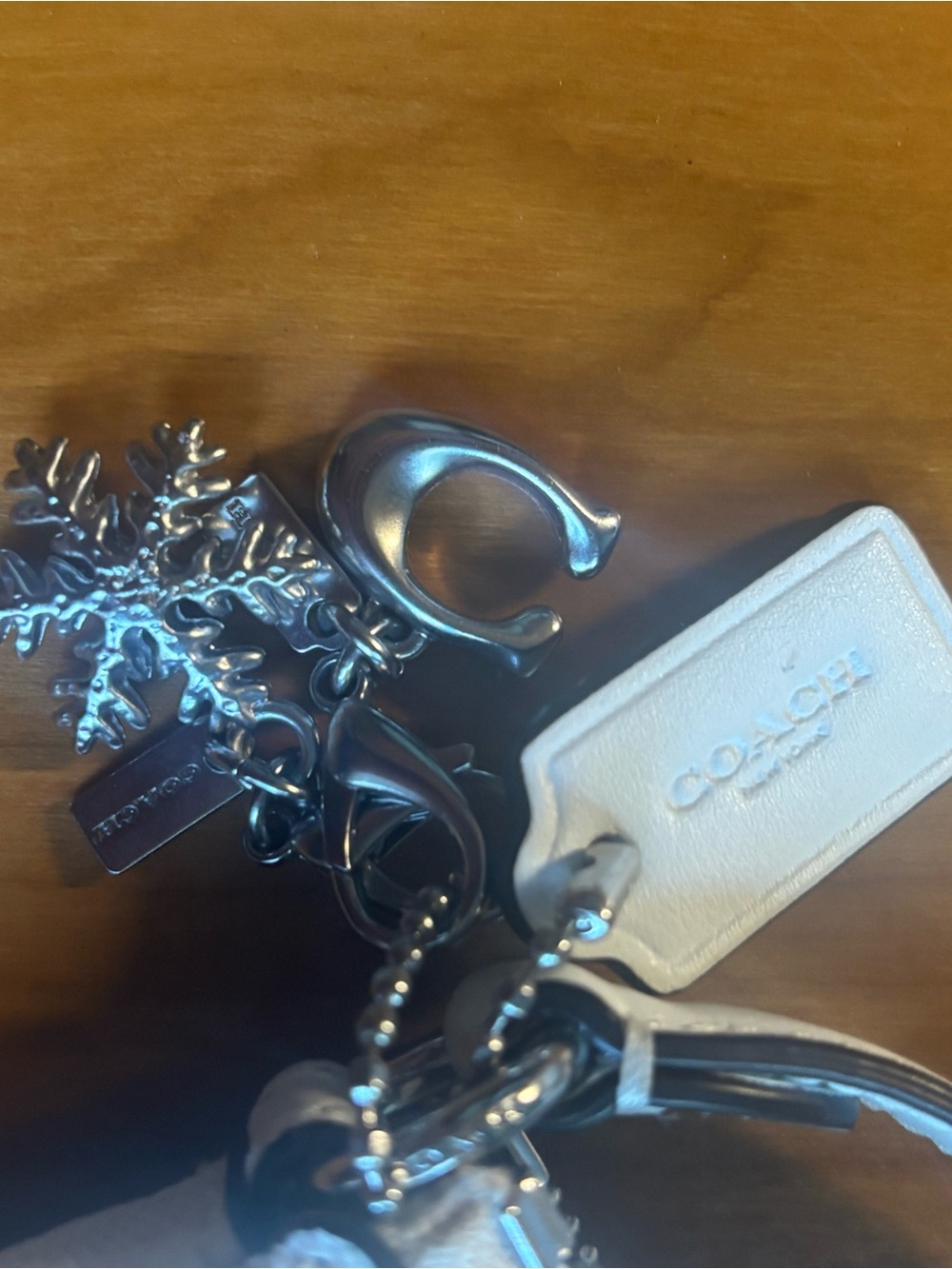 Coach White Signature Wristlet with Silver Hardware. - Picture 5 of 5